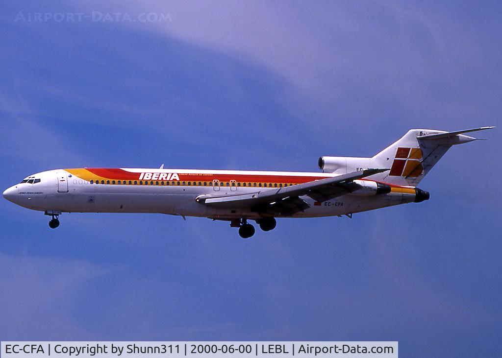 EC-CFA, 1973 Boeing 727-256 C/N 20811, Landing rwy 25