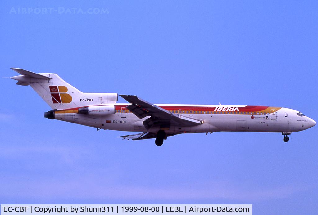 EC-CBF, 1972 Boeing 727-256 C/N 20600, Landing rwy 25