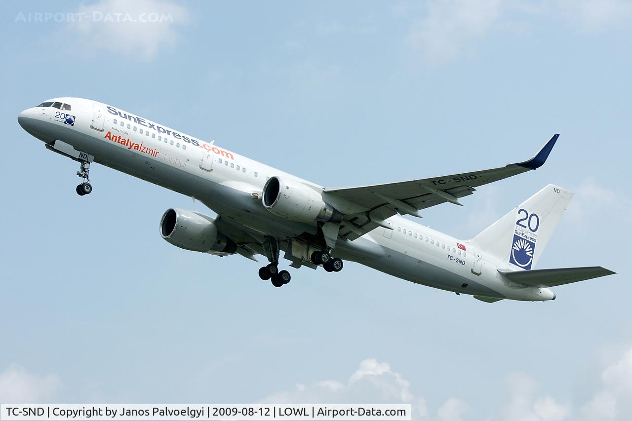 TC-SND, 1993 Boeing 757-2Q8 C/N 26268, SunExpress Boeing B757-2Q8