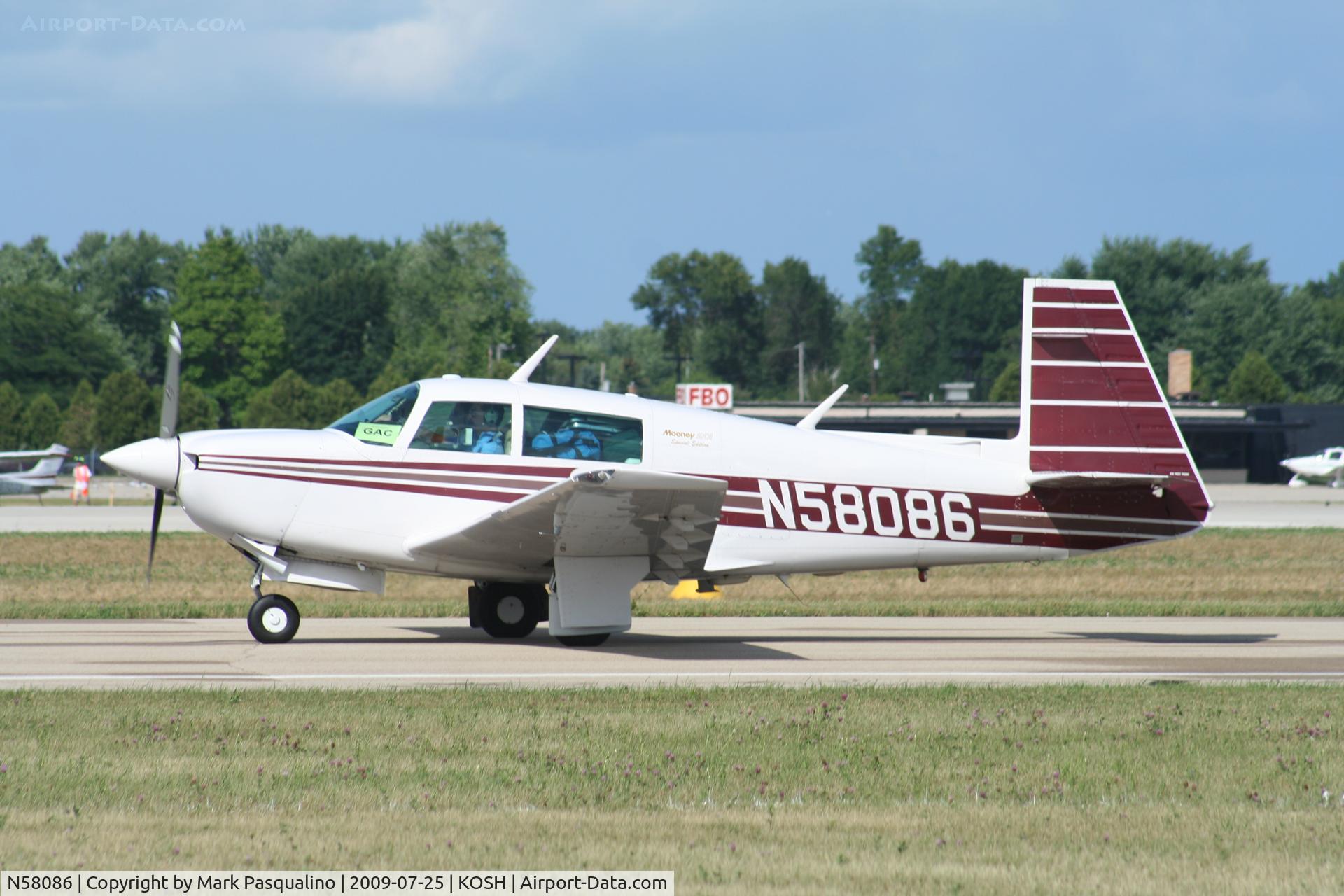 N58086, 1985 Mooney M20J 201 C/N 24-1552, Mooney M20J