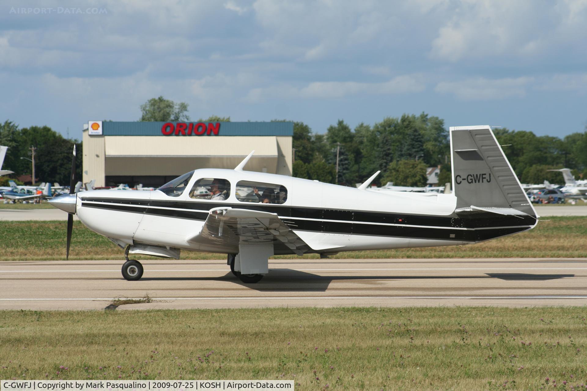 C-GWFJ, 1986 Mooney M20K C/N 25 1073, Mooney M20K