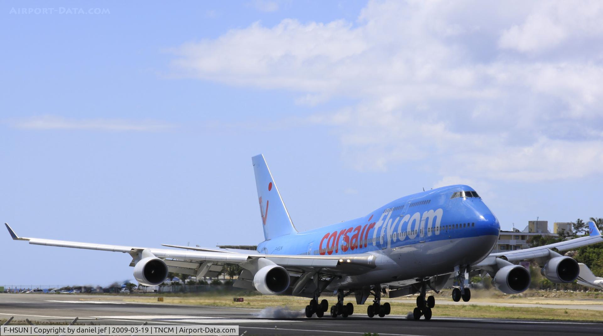 F-HSUN, 1993 Boeing 747-422 C/N 26880, more landings at tncm