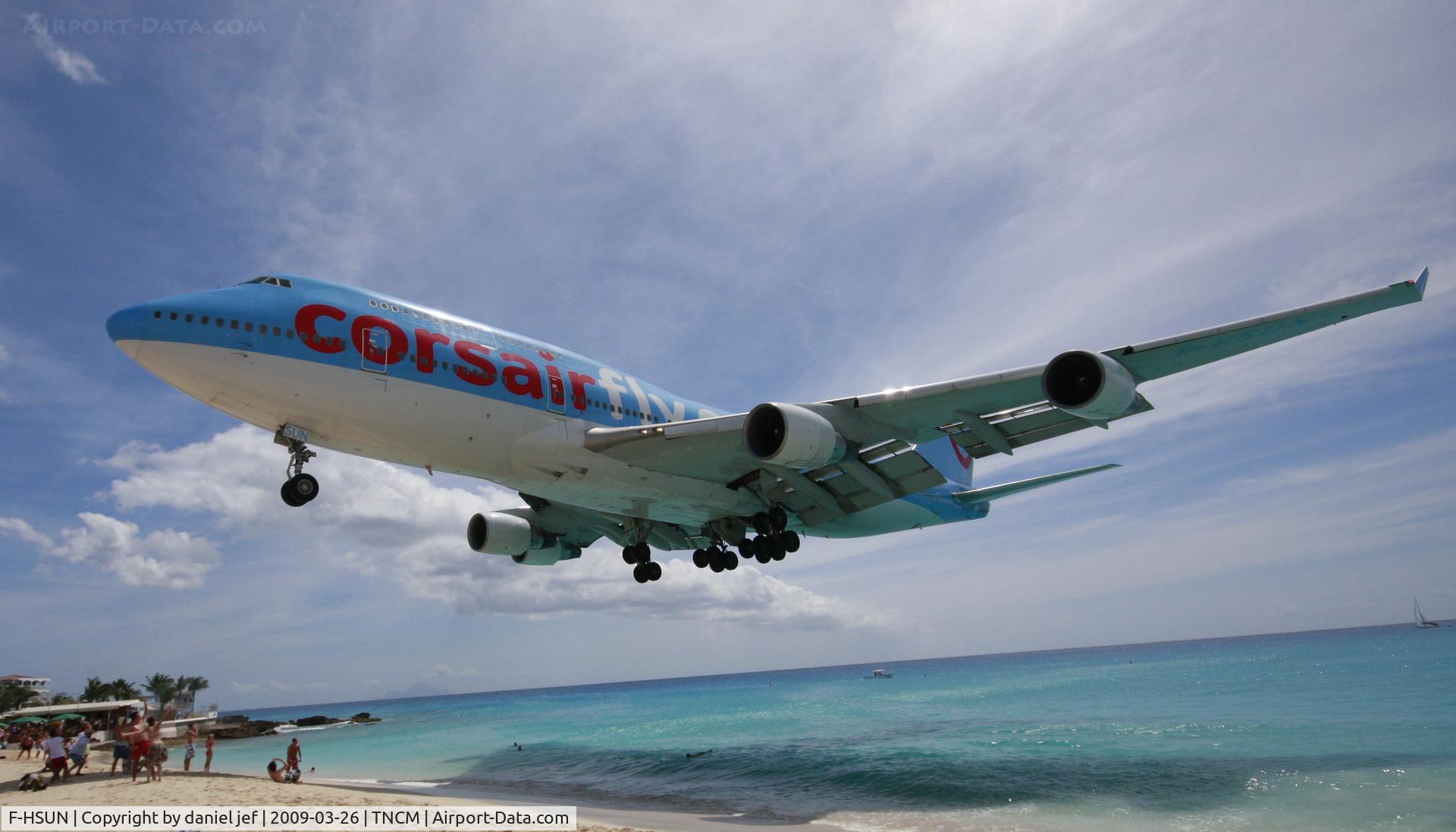 F-HSUN, 1993 Boeing 747-422 C/N 26880, and more landings at st maarten