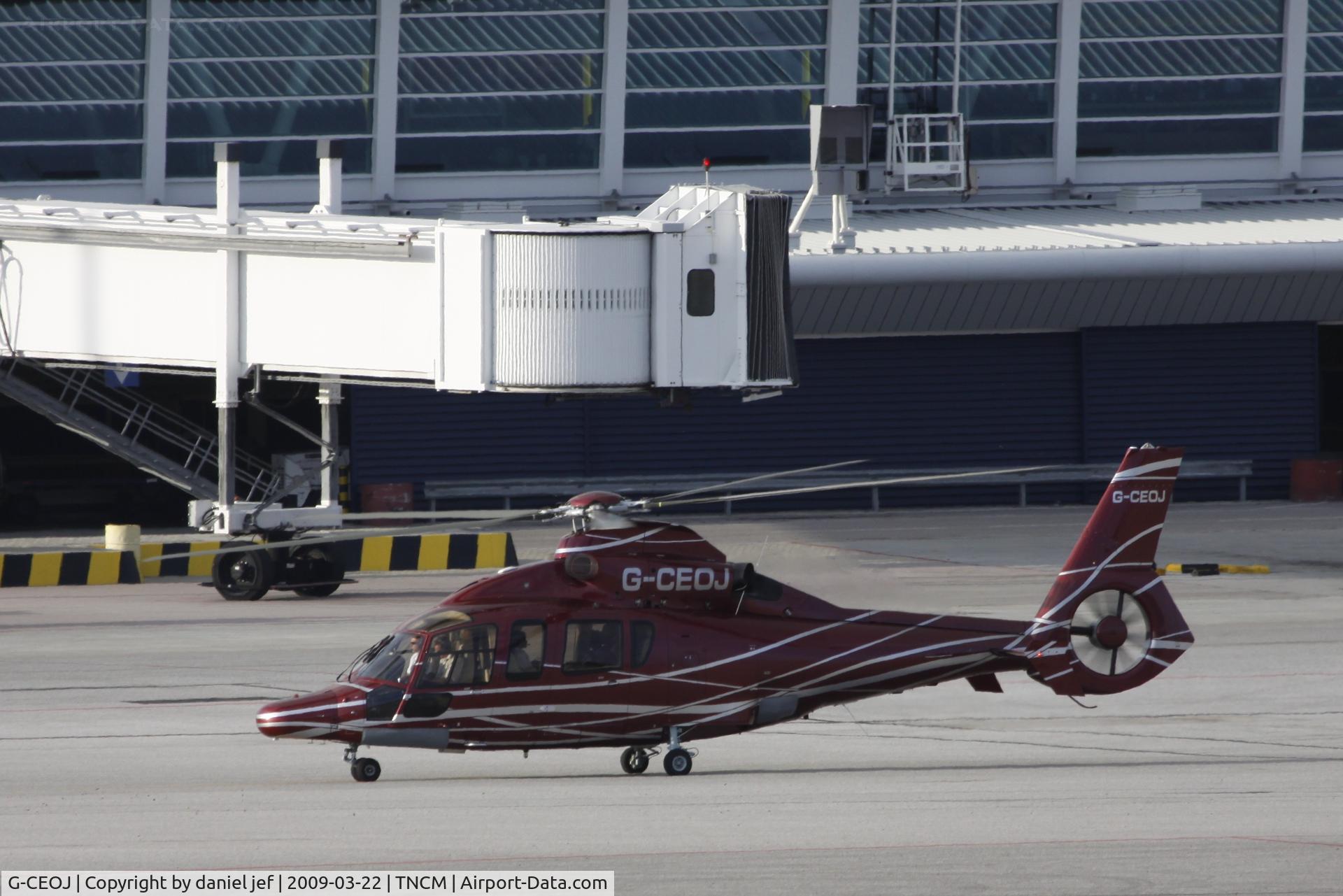 G-CEOJ, 2000 Eurocopter EC-155B C/N 6575, taxing to parking