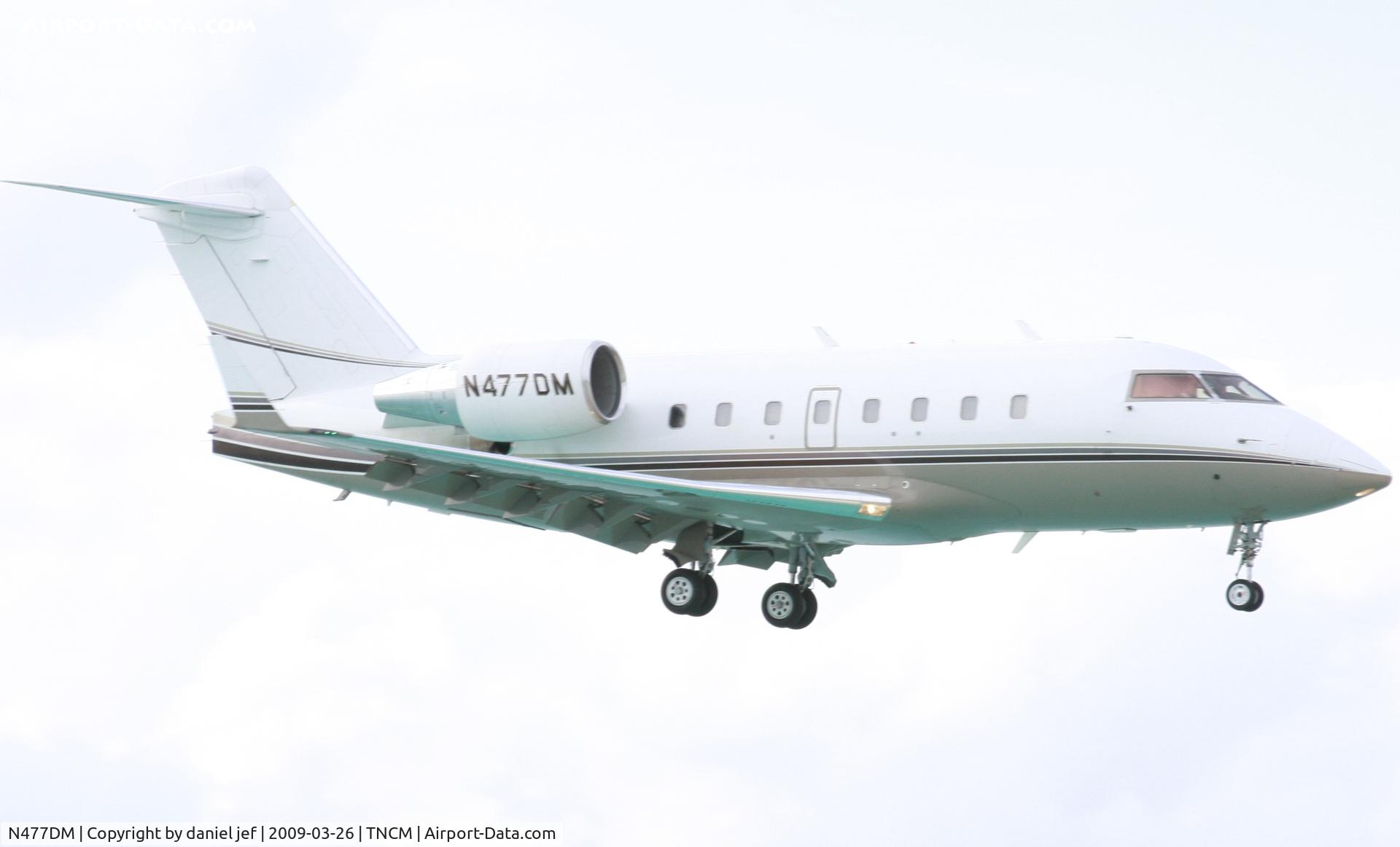 N477DM, 1998 Bombardier Challenger 604 (CL-600-2B16) C/N 5398, landing rn 10