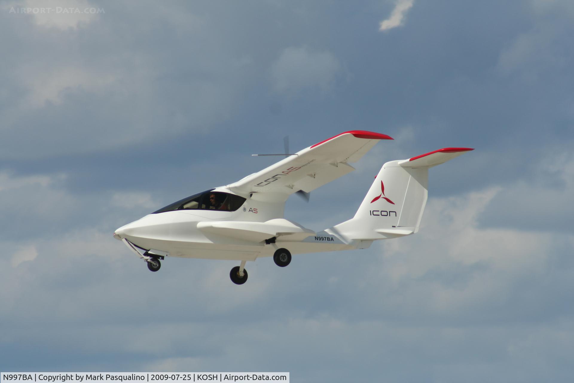 N997BA, 2008 ICON Aircraft A5 C/N 00001, A5-POC