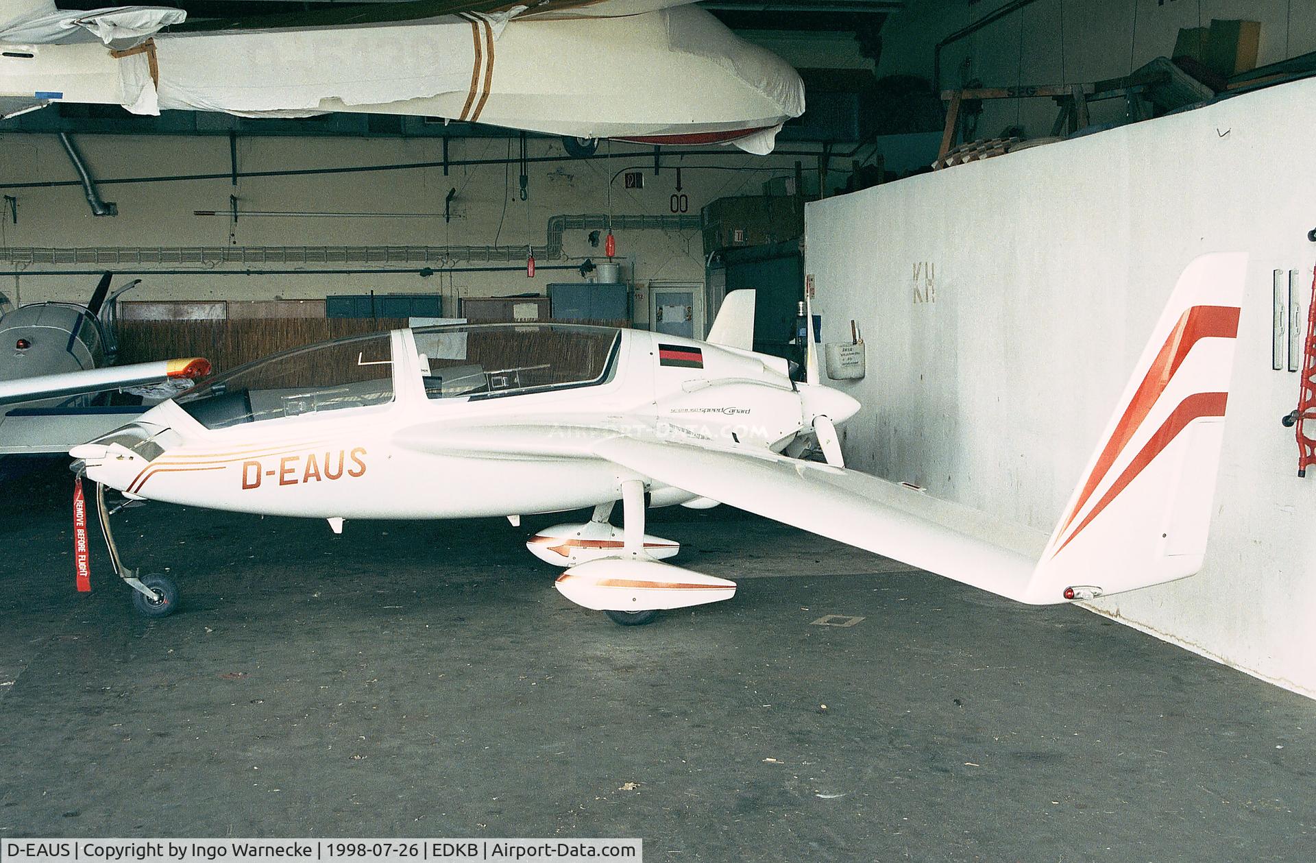 D-EAUS, Gyroflug SC-01B-160 Speed Canard C/N S-10, Gyroflug SC.01B-160 Speed Canard at Bonn-Hangelar airfield
