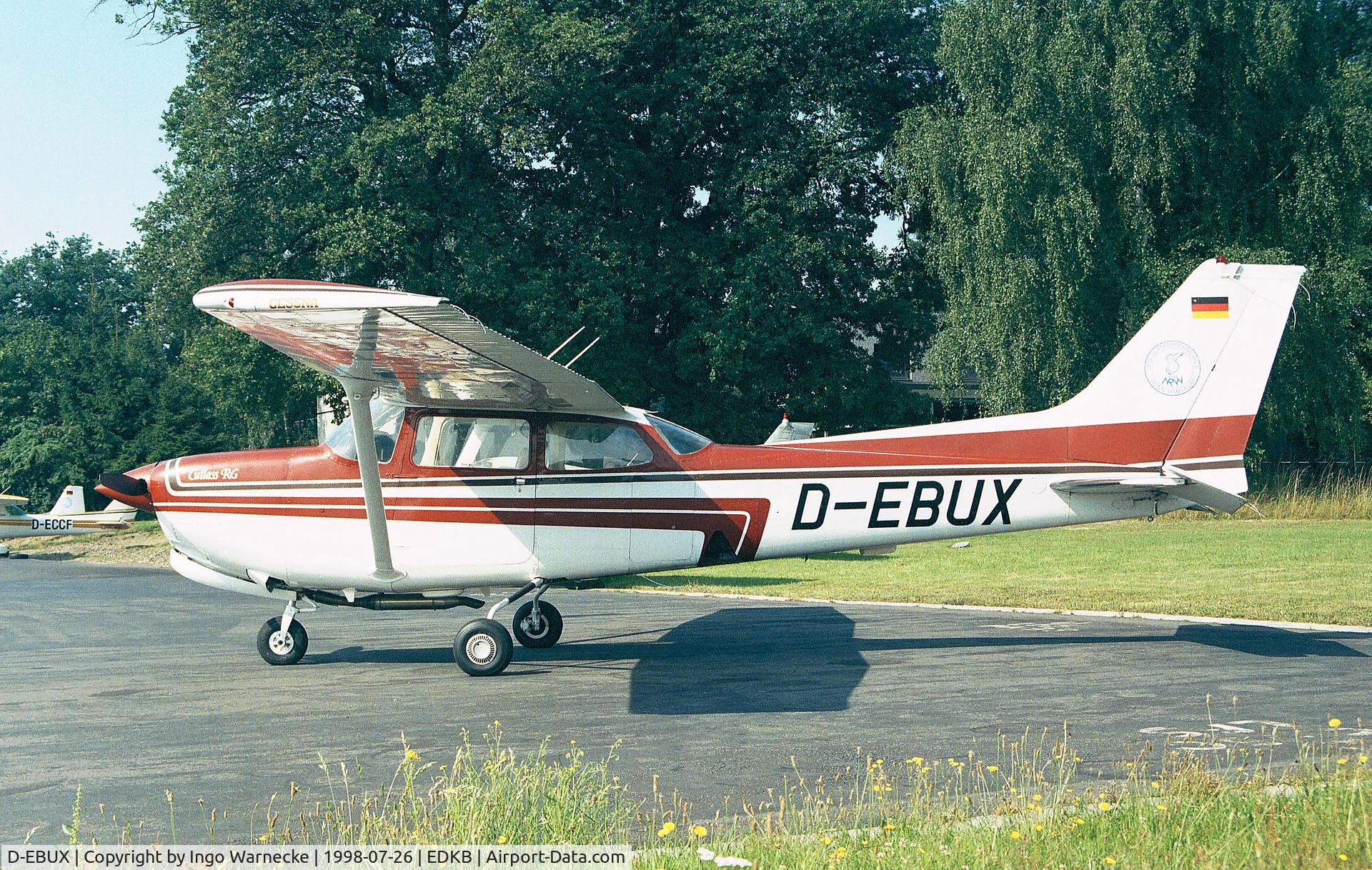 D-EBUX, 1981 Cessna 172RG Cutlass RG C/N 172RG0803, Cessna 172RG Cutlass at Bonn-Hangelar airfield