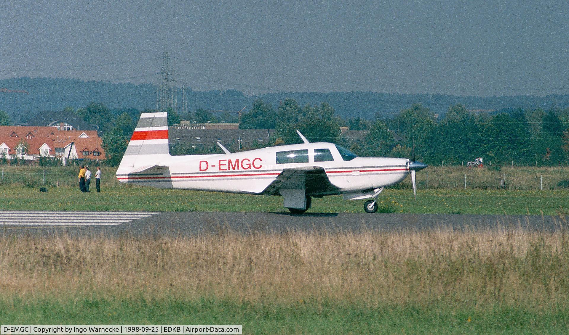 D-EMGC, 1980 Mooney M20K C/N 25-0409, Mooney M20K Model 231 at Bonn-Hangelar airfield