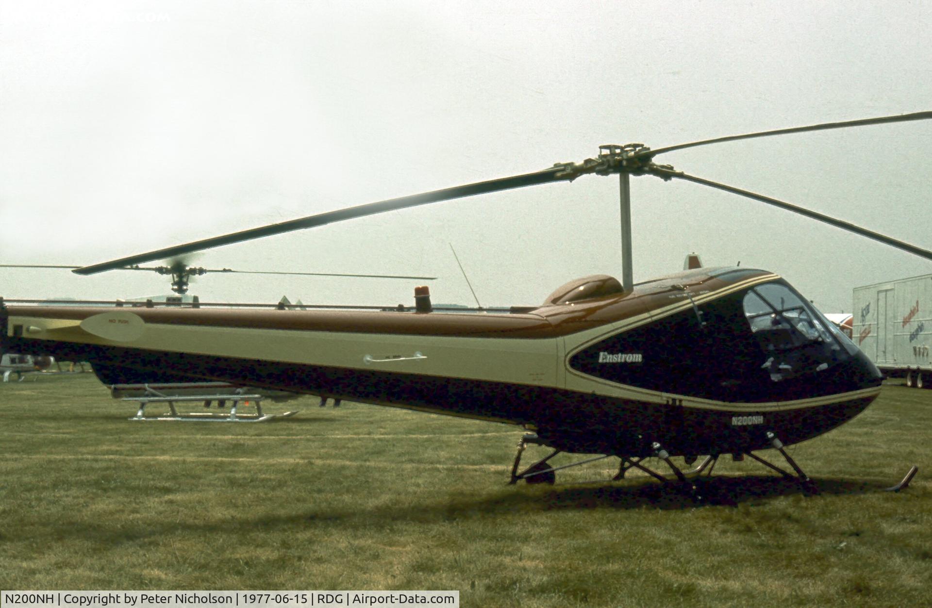 N200NH, 1977 Enstrom F-28C C/N 376, Enstrom F-28C at the 1977 Reading Airshow.