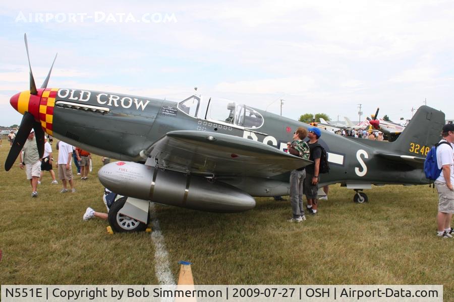 N551E, 1943 North American P-51B-1NA Mustang C/N 102-24700, Airventure 2009 - Oshkosh, Wisconsin