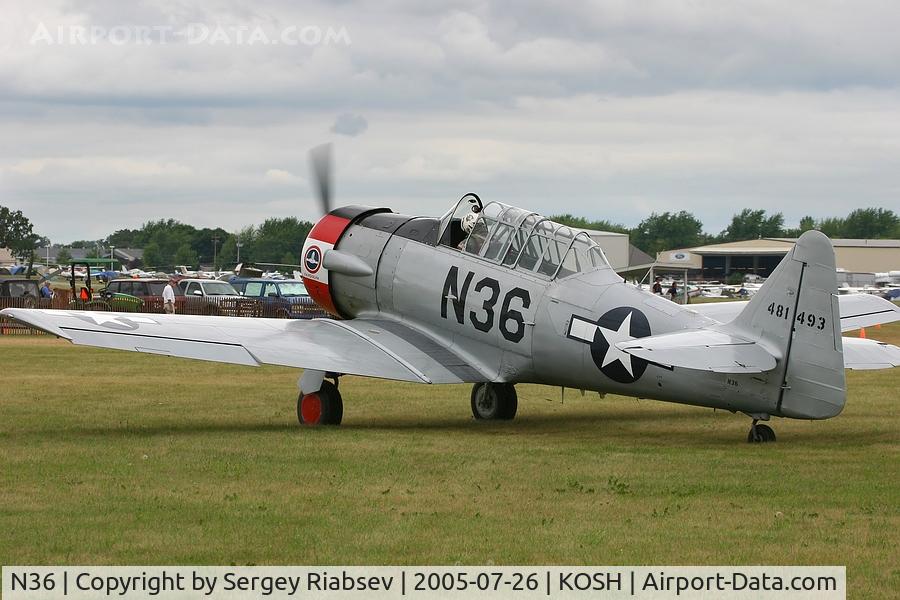 N36, 1944 North American AT-6F Texan C/N 121-42765, EAA AirVenture 2005