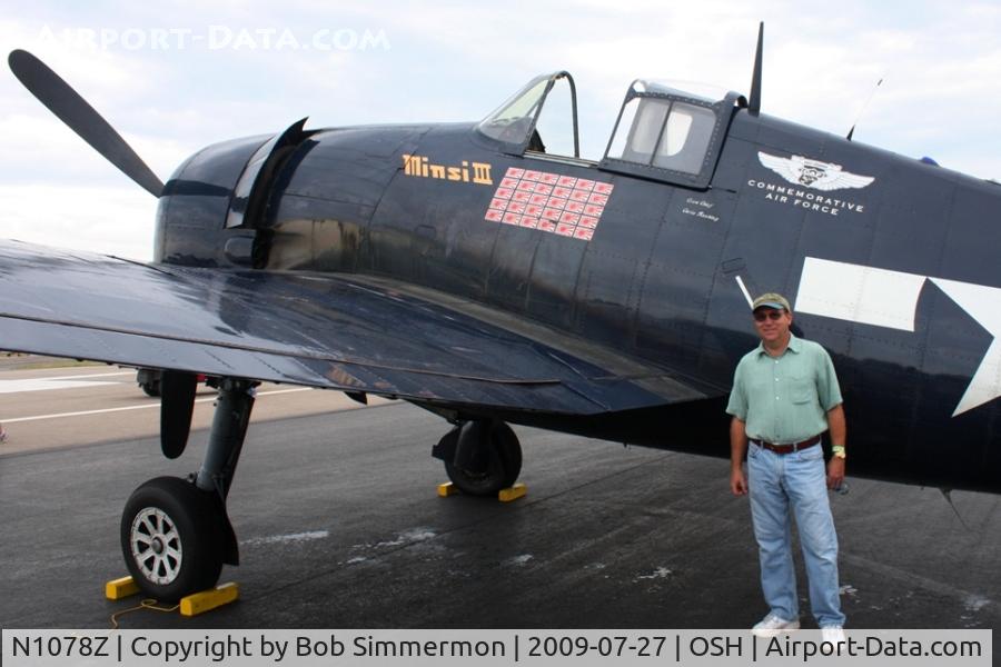 N1078Z, 1963 Grumman F6F-5 Hellcat C/N 27354801-66, Airventure 2009 - Oshkosh, Wisconsin