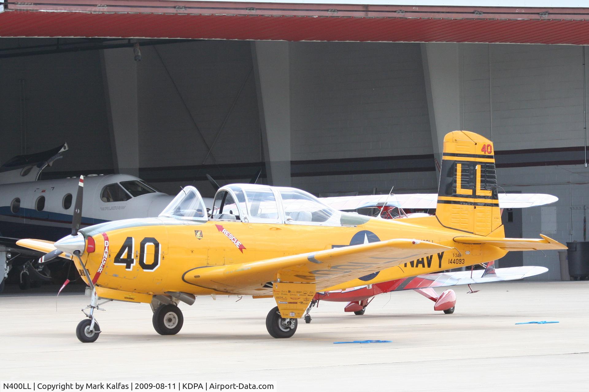 N400LL, 1957 Beech T-34B Mentor C/N BG-400, Lima Lima-Beech D-45, N400LL on the ramp KDPA.