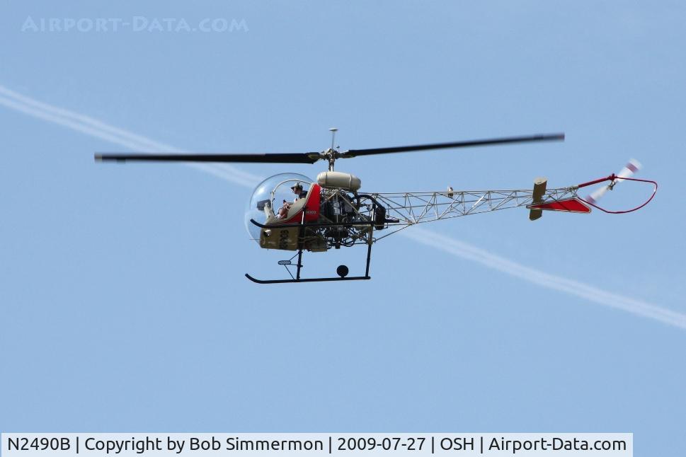N2490B, 1956 Bell 47G-2 C/N 1516, Airventure 2009 - Oshkosh, Wisconsin