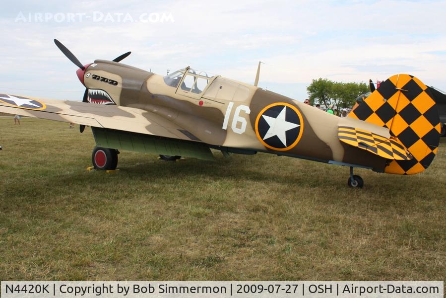 N4420K, Curtiss P-40E Warhawk C/N AK75315134, Airventure 2009 - Oshkosh, Wisconsin