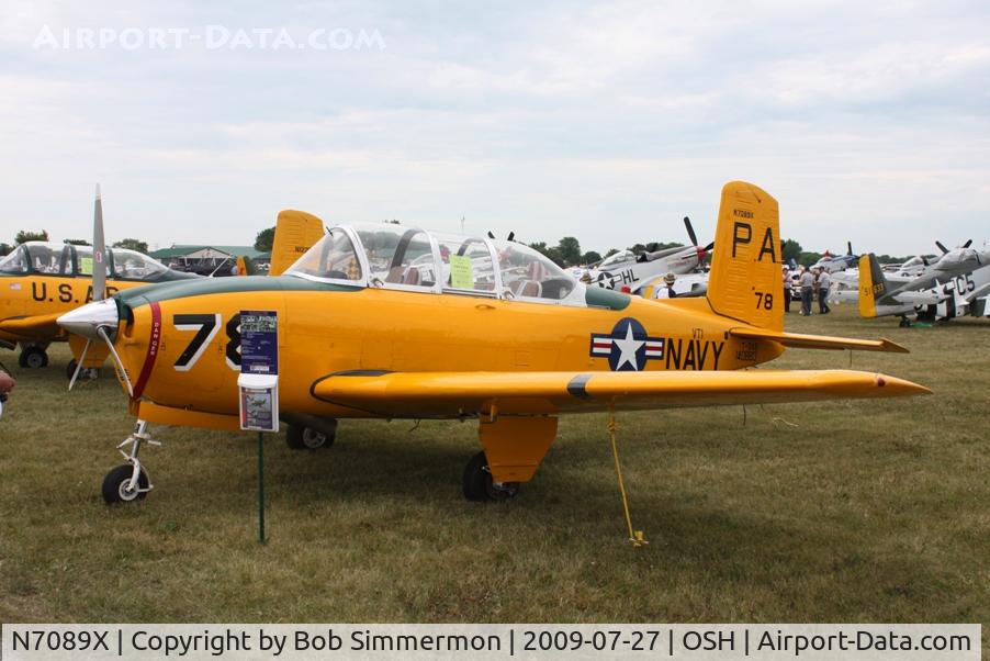 N7089X, Beech T-34B Mentor C/N 140883, Airventure 2009 - Oshkosh, Wisconsin