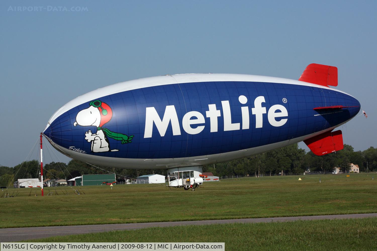 N615LG, 1997 American Blimp Corp A60R C/N 015, 1997 American Blimp Corp A60R, c/n: 015.  In town for the PGA event at Hazeltine Golf Course in Chaska, MN