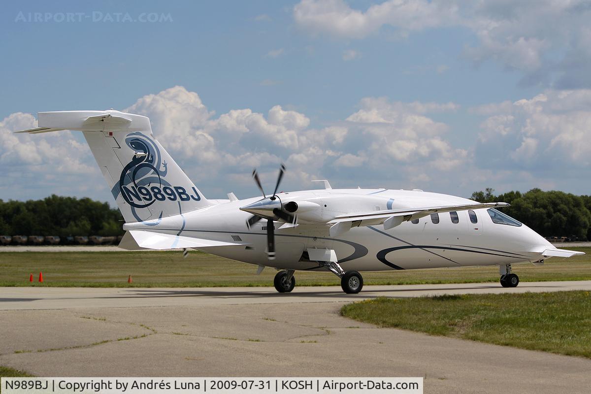 N989BJ, 2008 Piaggio P-180 C/N 1152, Seen in Oshkosh Airventure 2009