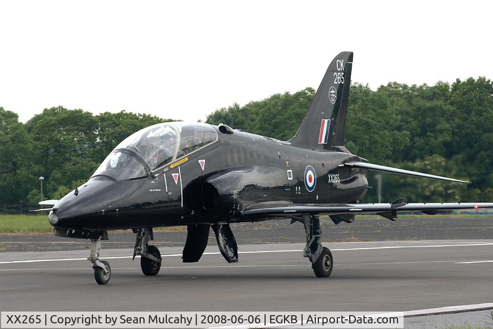 XX265, 1979 Hawker Siddeley Hawk T.1A C/N 101/312101, XX265, a Hawk T1A, seen at the Biggin Hill Press Day, Biggin Hill Airport, Kent, U.K. June 6th, 2008
