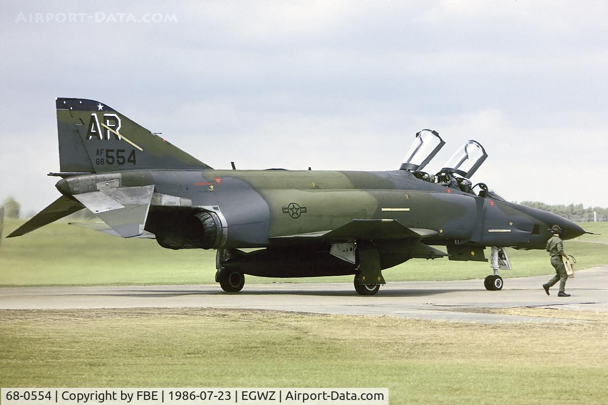 68-0554, 1968 McDonnell Douglas RF-4C Phantom II C/N 3369, 10th TRW RF-4C leaving the last chance point at RAF Alconbury