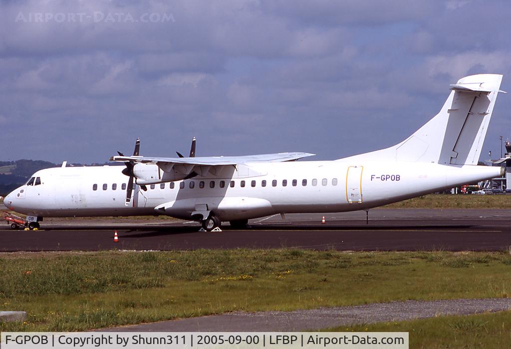 F-GPOB, 1990 ATR 72-202 C/N 207, Parked at the Cargo apron