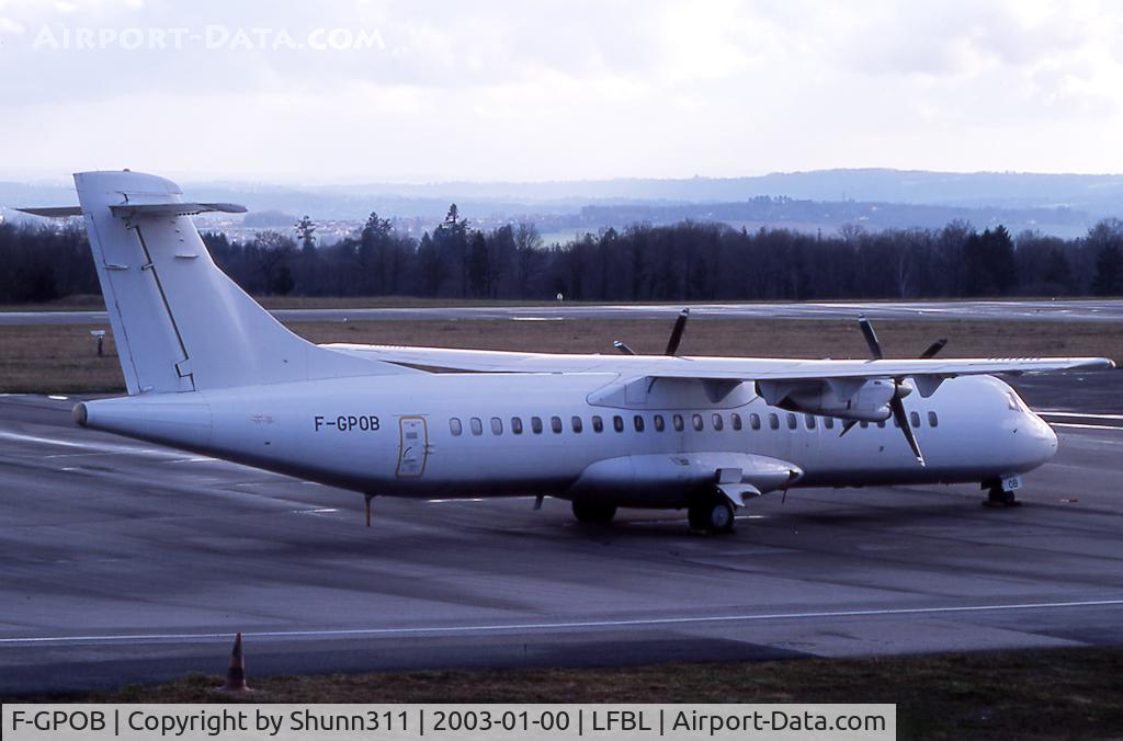 F-GPOB, 1990 ATR 72-202 C/N 207, Parked at the Cargo apron...