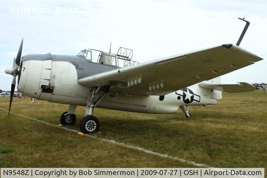 N9548Z, 1939 Grumman TBM-3E Avenger C/N 4503 (Bu91598), Airventure 2009 - Oshkosh, Wisconsin
