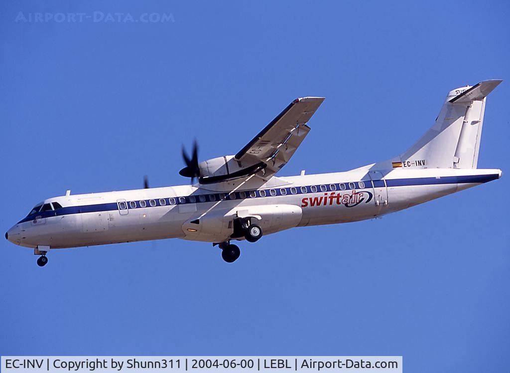 EC-INV, 1991 ATR 72-212 C/N 274, Landing rwy 25R