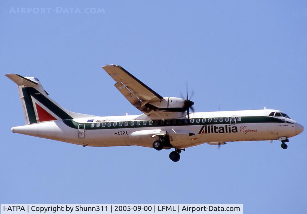 I-ATPA, 1999 ATR 72-212A C/N 626, Landing rwy 32R