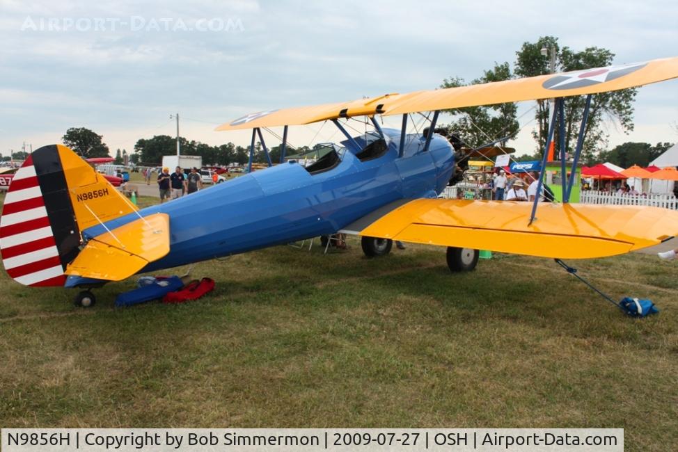 N9856H, 1943 Boeing A75N1(PT17) C/N 75-4988, Airventure 2009 - Oshkosh, Wisconsin