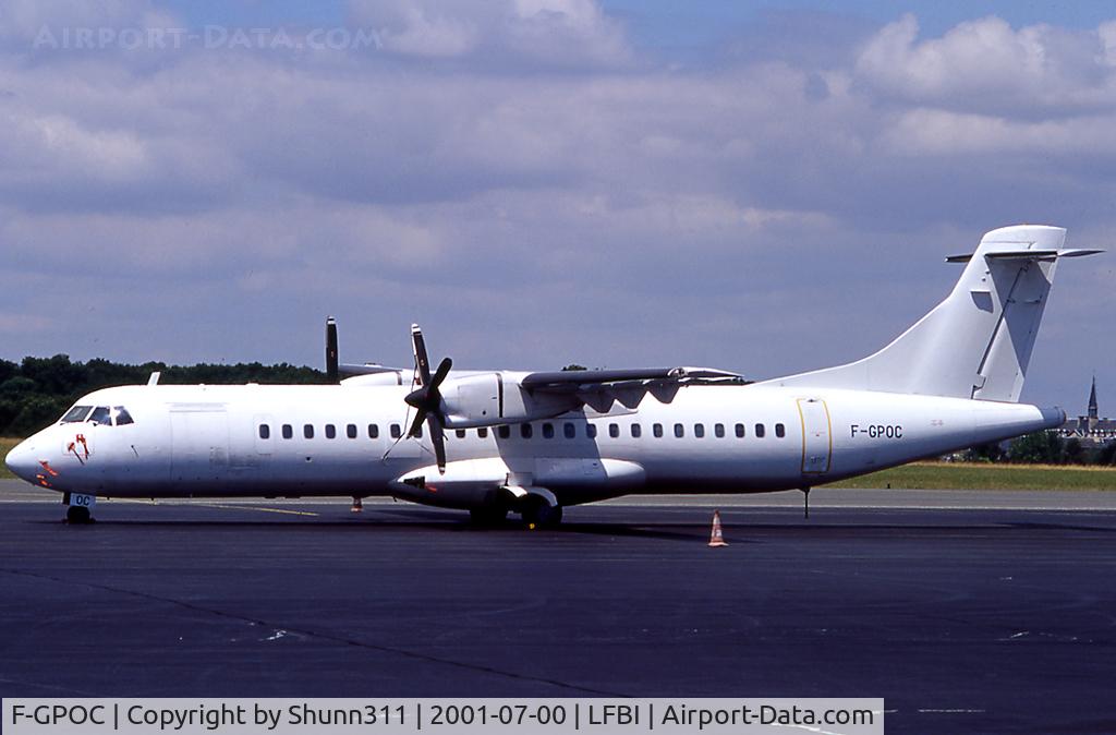 F-GPOC, 1992 ATR 72-202 C/N 311, Parked at the Cargo apron...