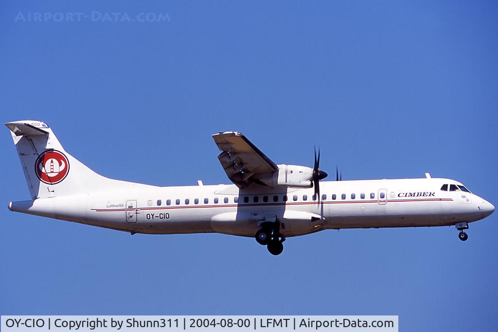 OY-CIO, 1999 ATR 72-212A C/N 595, On landing...