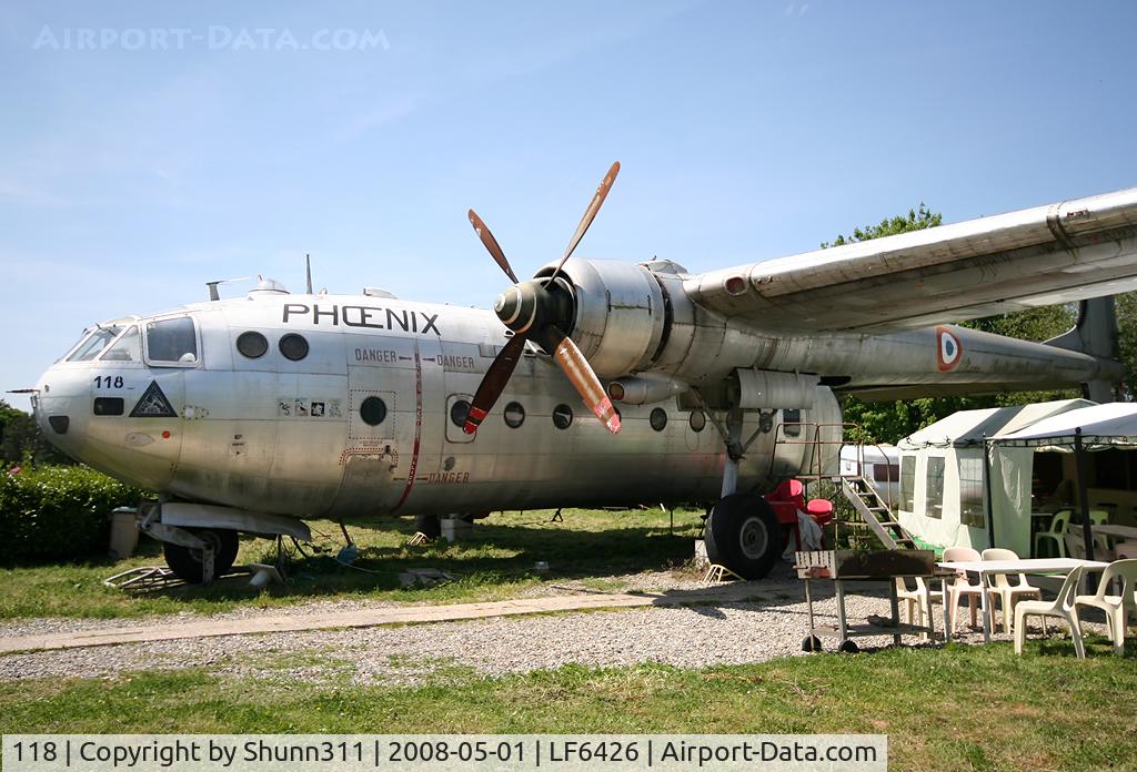 118, Nord N-2501D Noratlas C/N 118, Preserved in this small airfield and used as a bar...