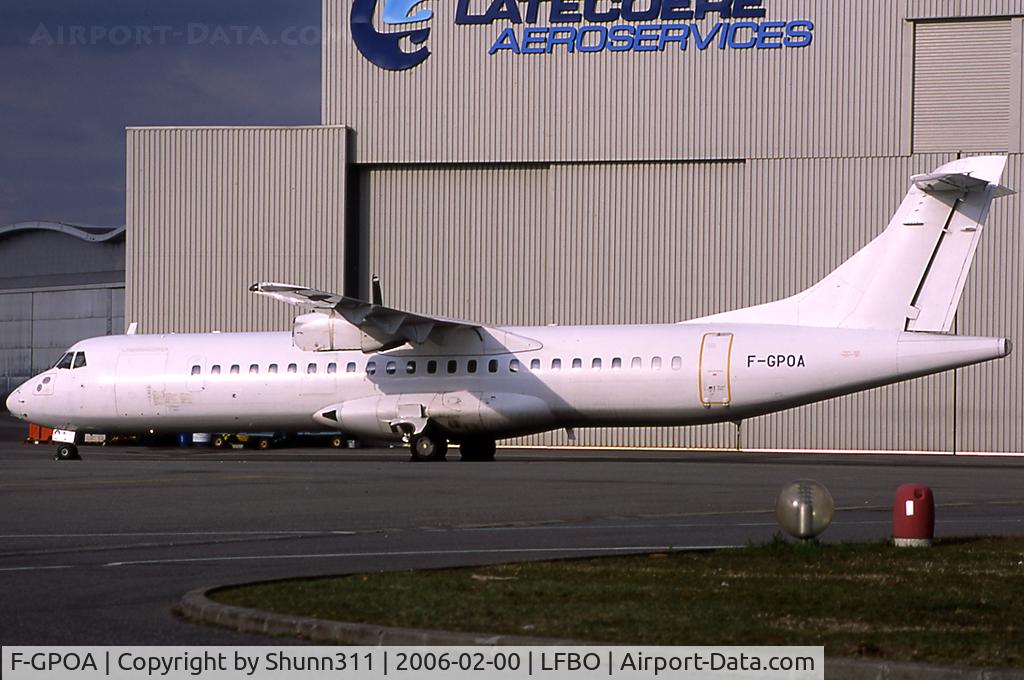 F-GPOA, 1990 ATR 72-202 C/N 204, Parked at the Latecoere Facility due to return to lessor...