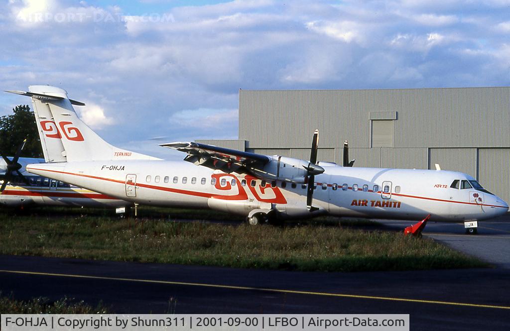 F-OHJA, 1995 ATR 72-202 C/N 456, Parked at the Latecoere Aeroservices...