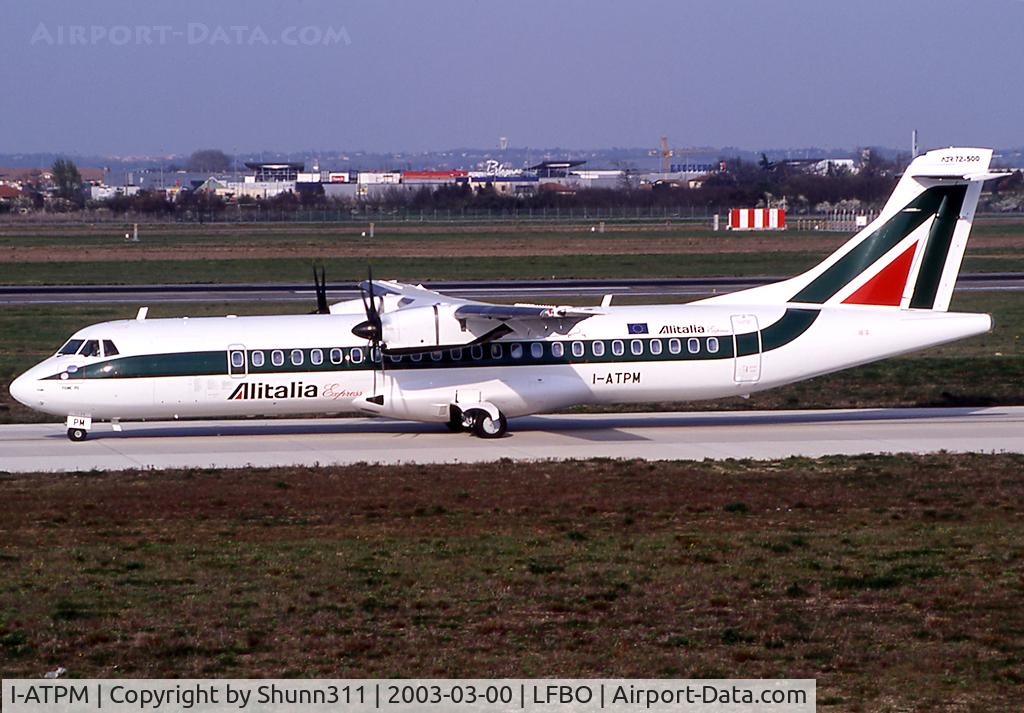 I-ATPM, 2003 ATR 72-212A C/N 705, Taxiing holding point rwy 14R