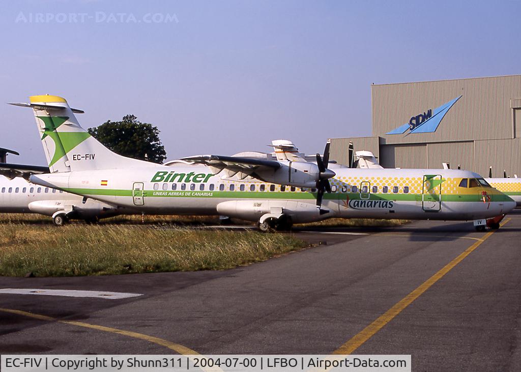 EC-FIV, 1991 ATR 72-202 C/N 260, Parked at Latecoere Aeroservices...