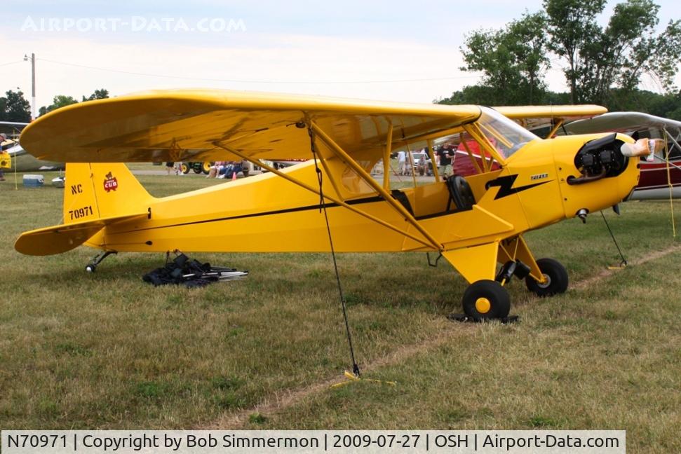N70971, Piper J3C-65 Cub Cub C/N 18001, Airventure 2009 - Oshkosh, Wisconsin