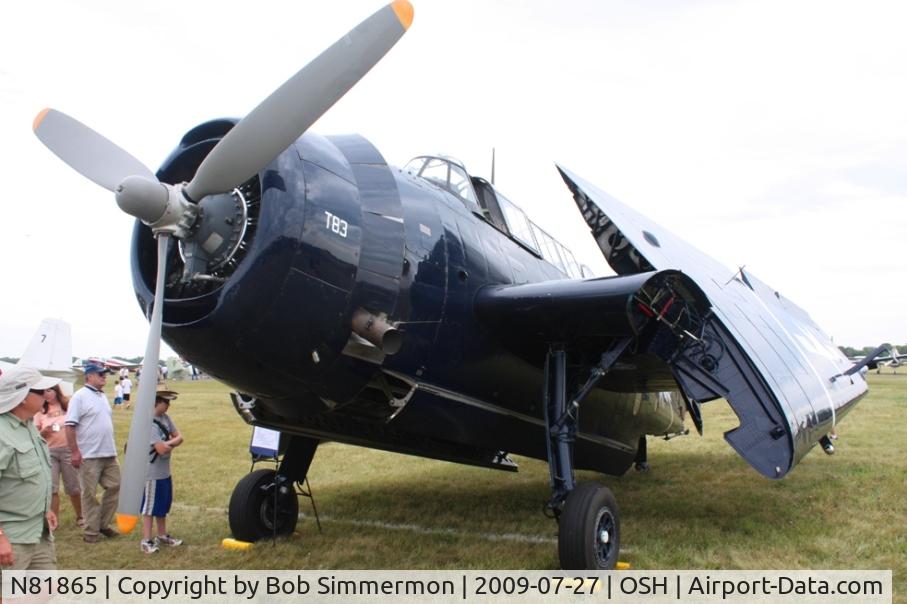 N81865, 1945 Grumman TBM-3E Avenger C/N 5632, Airventure 2009 - Oshkosh, Wisconsin