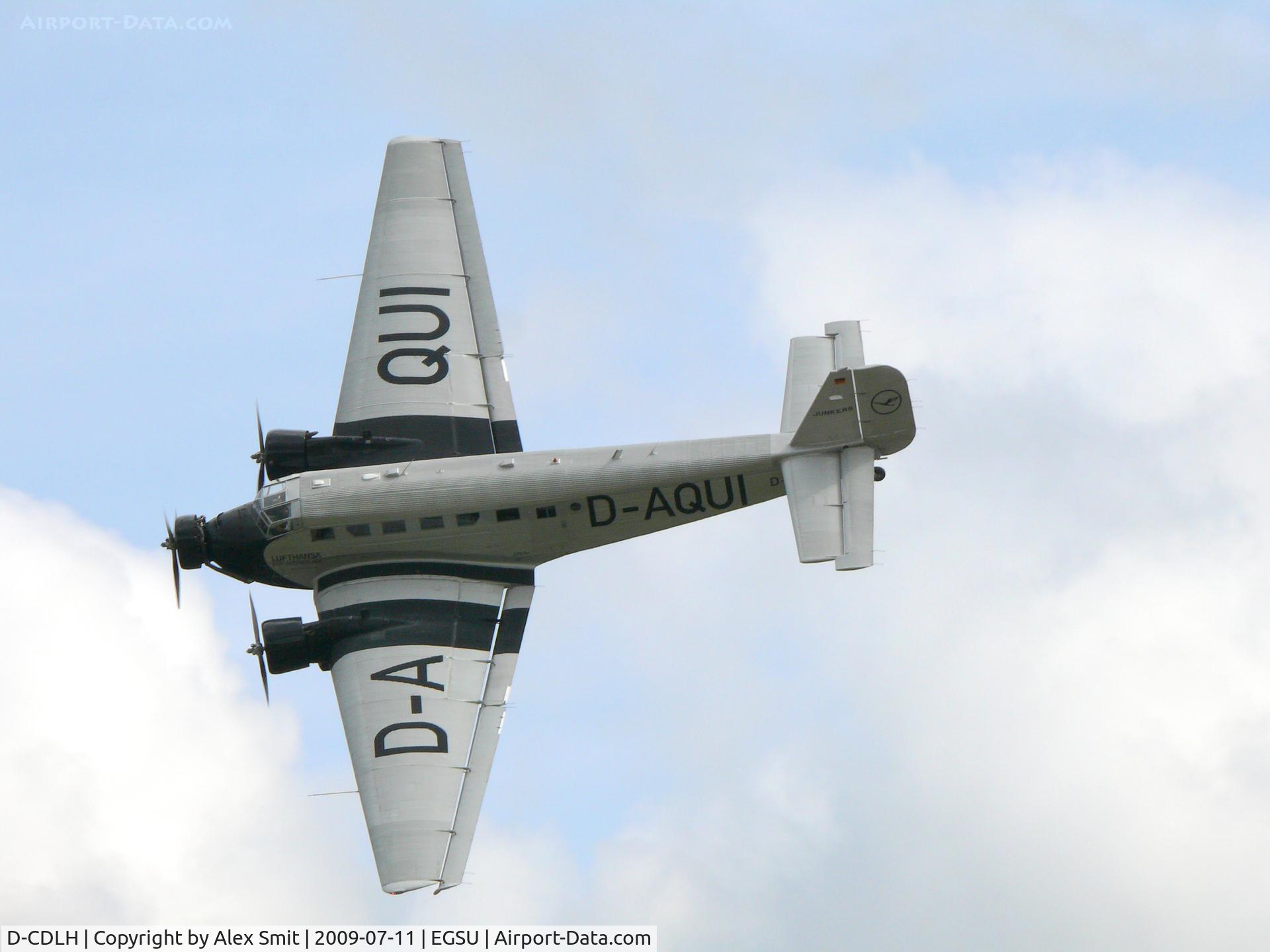 D-CDLH, 1936 Junkers Ju-52/3m C/N 130714, Junkers Ju52/3mge D-CDLH Deutsche Lufthansa Berlin Stiftung painted as Lufthansa D-AQUI