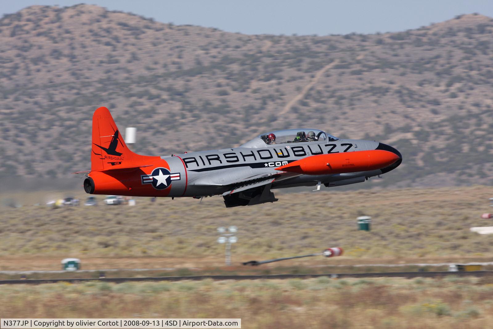 N377JP, Canadair CT-133 Silver Star 3 (CL-30) C/N T33-377, taking off