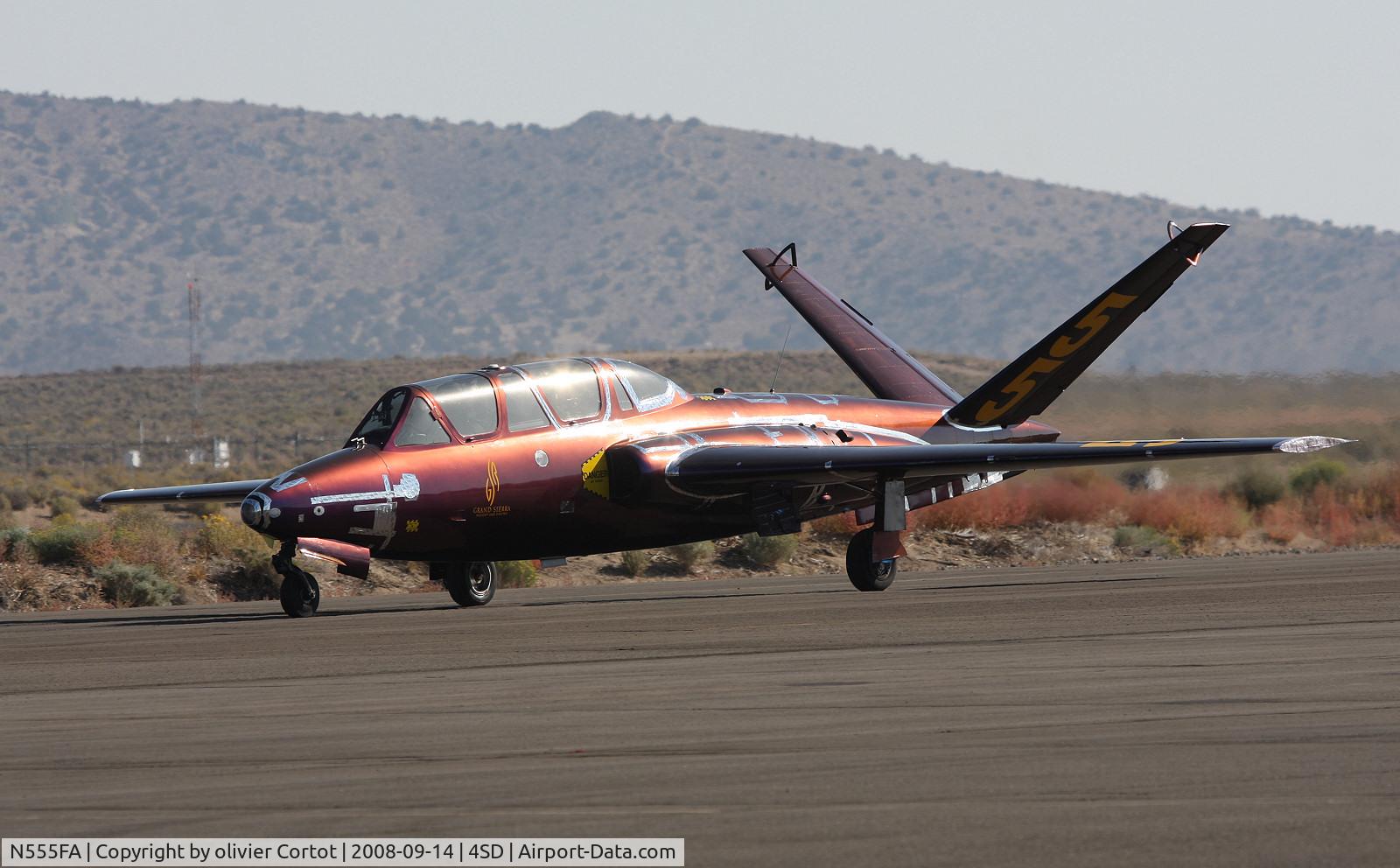 N555FA, 1968 Fouga CM-170 Magister C/N 555, taken during the Reno Air races 2008