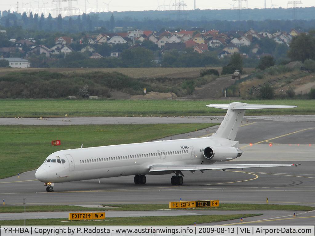 YR-HBA, 1990 McDonnell Douglas MD-83 (DC-9-83) C/N 49937, Medallion Air (Romania) MD 83 operated flights for SkyEurope