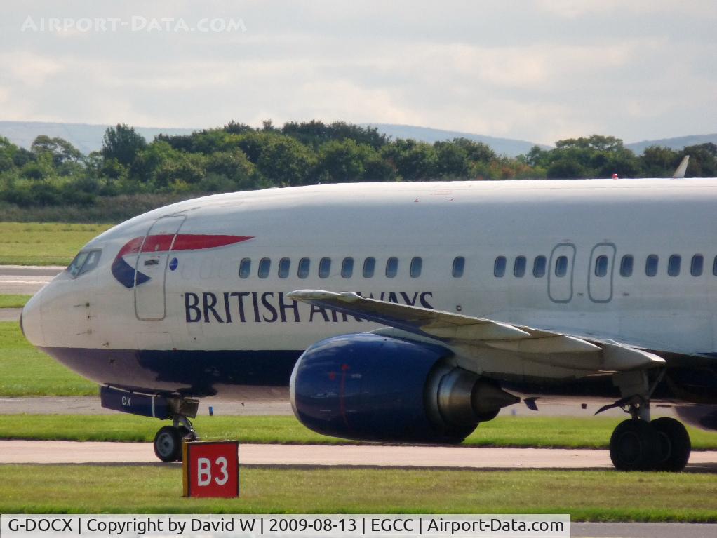 G-DOCX, 1993 Boeing 737-436 C/N 25857, Taxing to the gate