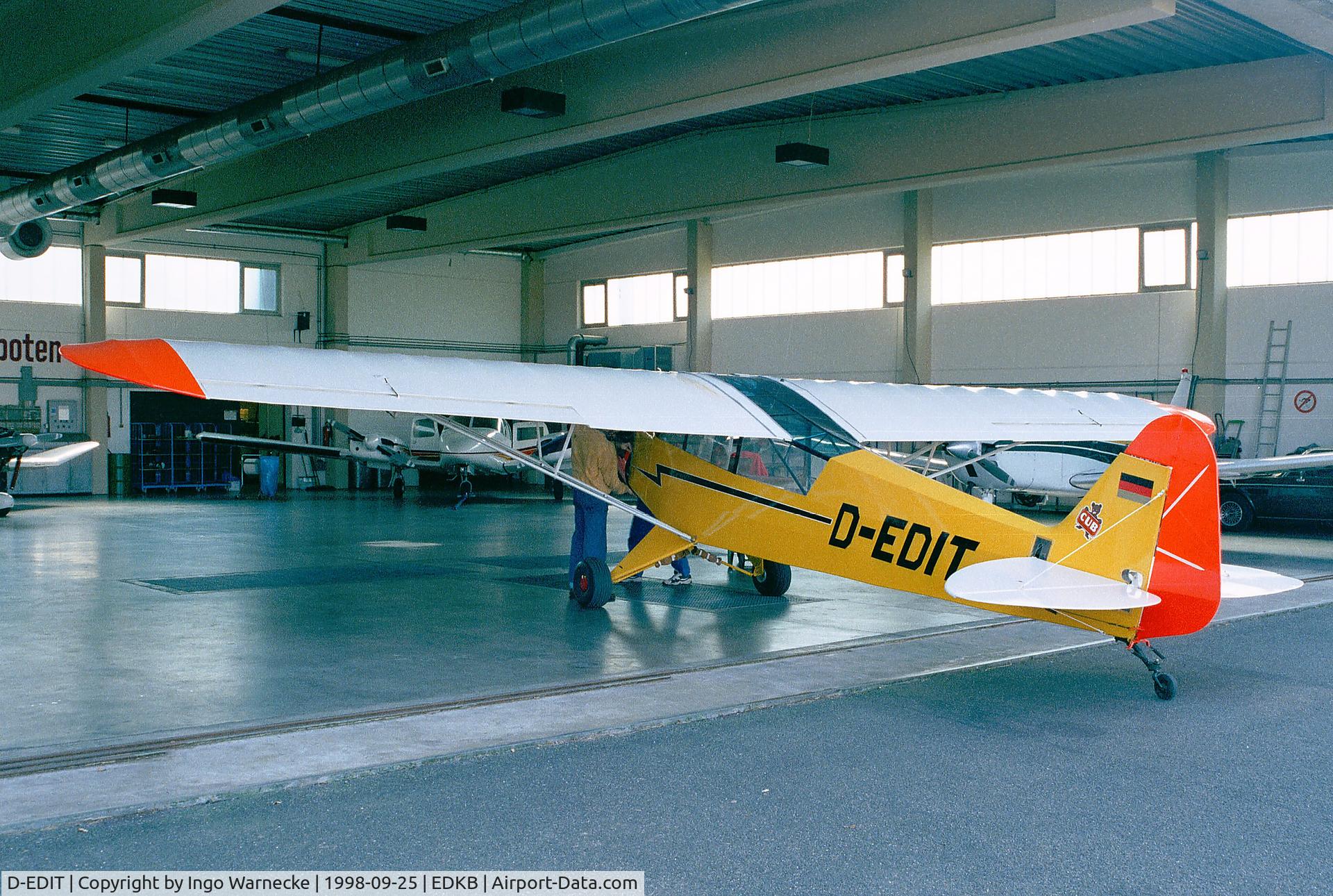 D-EDIT, 1944 Piper J3C-90 Cub C/N 12722, Piper J3C-90 Cub at Bonn-Hangelar airfield