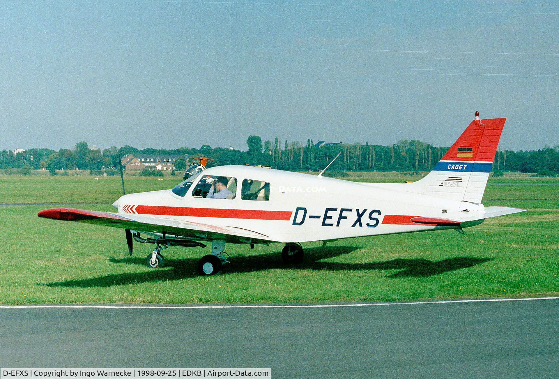 D-EFXS, Piper PA-28-161 Cadet C/N 2841243, Piper PA-28-161 Cadet at Bonn-Hangelar airfield
