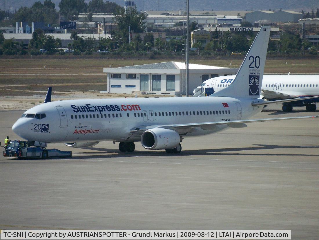 TC-SNI, 2005 Boeing 737-8FH C/N 29671, SunExpress   B 737-800