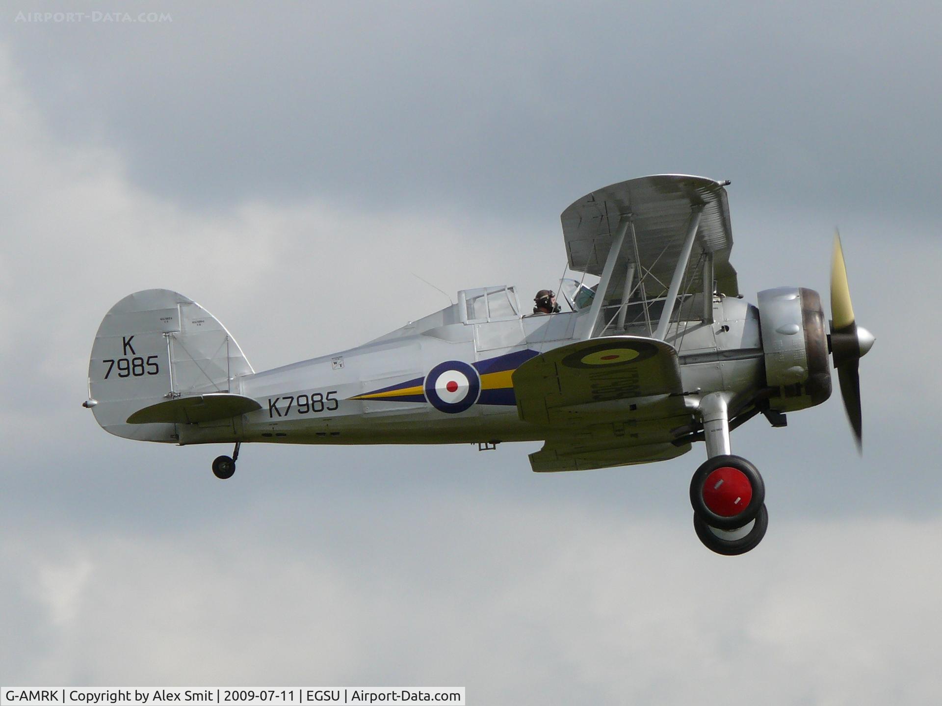 G-AMRK, 1937 Gloster Gladiator Mk1 C/N [L8032], Gloster Gladiator I G-AMRK The Shuttleworth Trust painted as Royal Air Force K7985