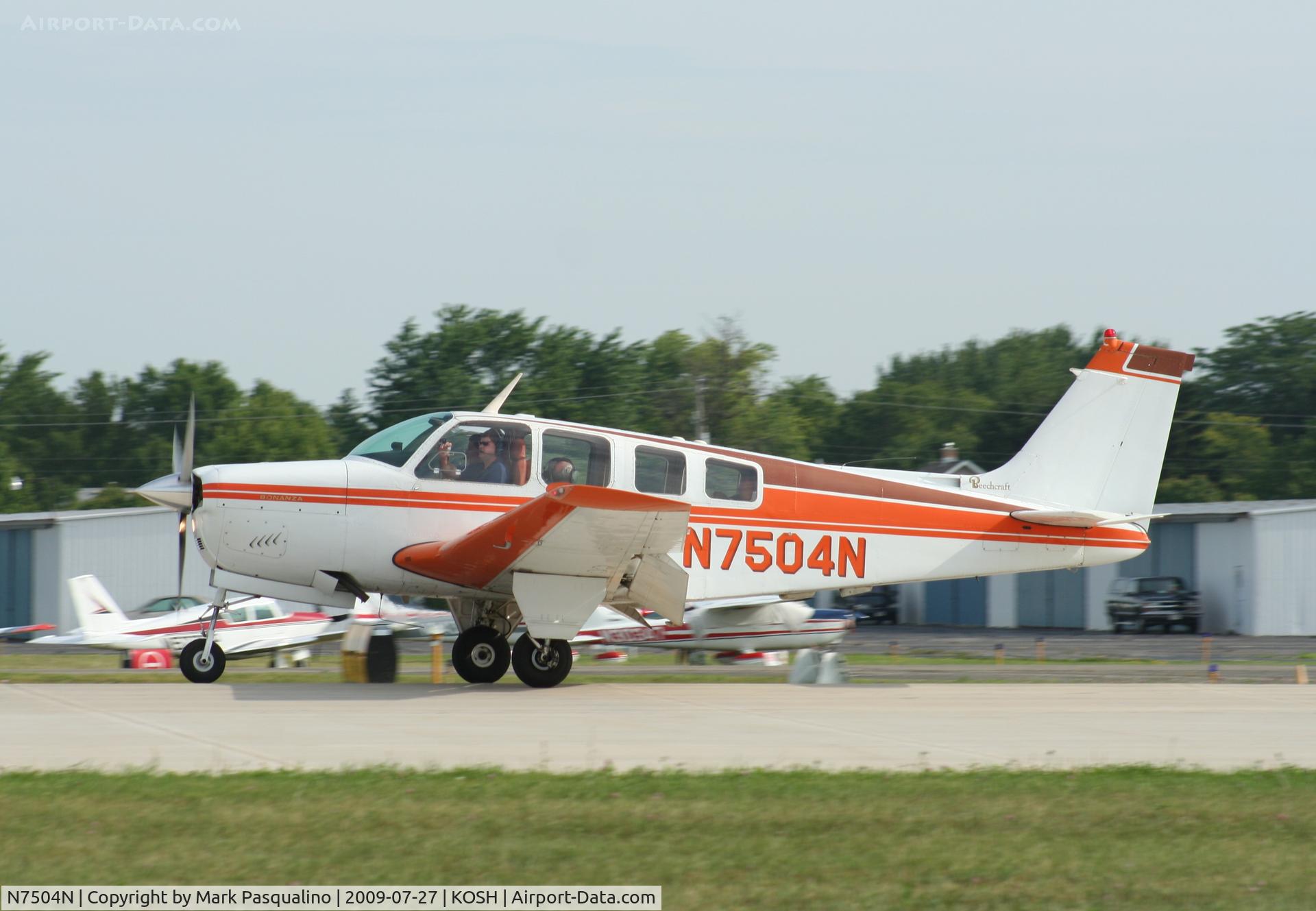 N7504N, 1968 Beech 36 Bonanza C/N E-37, Beech 36